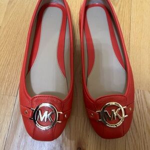 Red Michael Kors Loafers